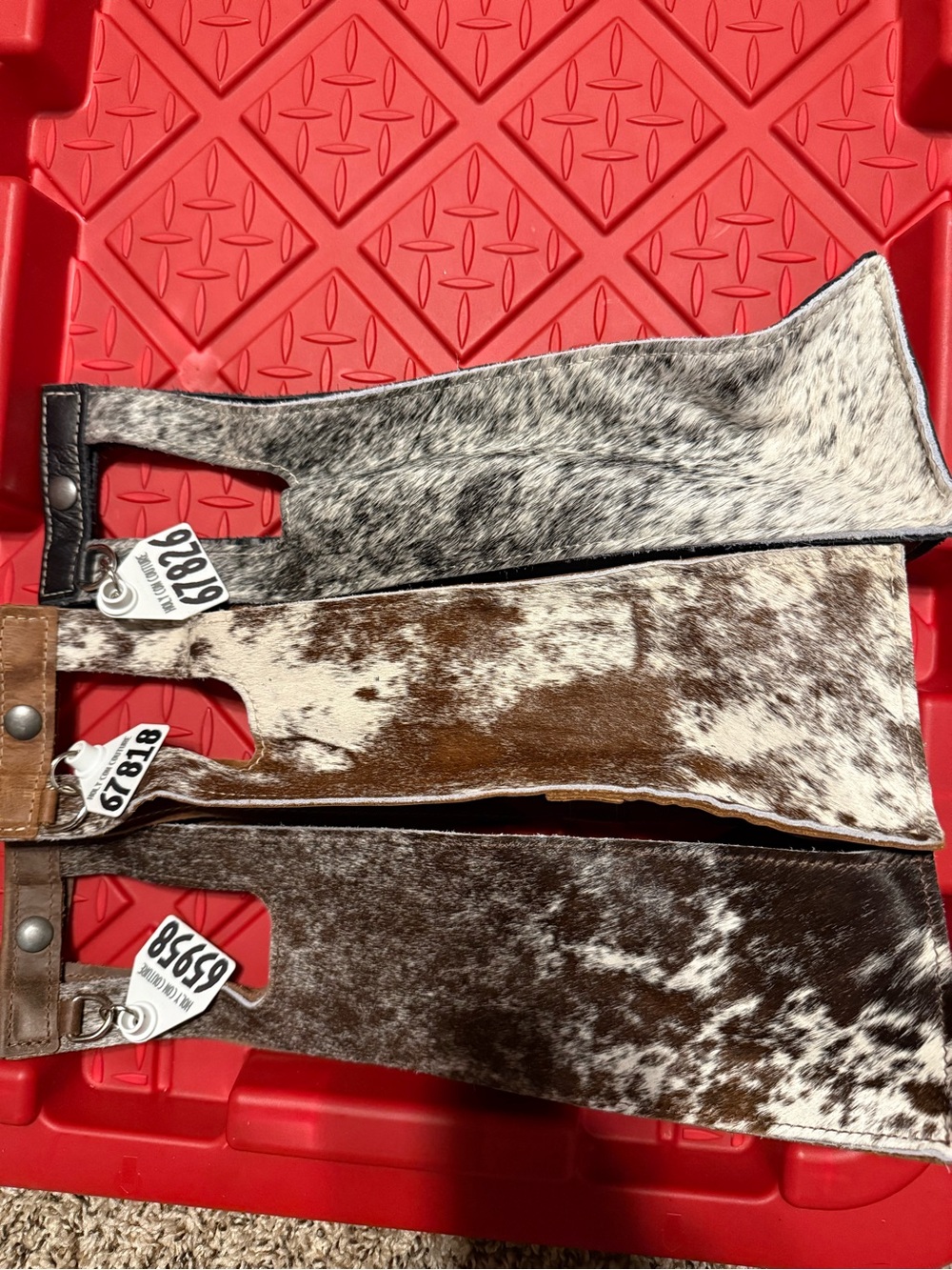 Holy Cow Couture Wine Totes NEW All three Speckled